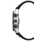 ფოტო #2 პროდუქტის Men's CZ Smart Hybrid Black Silicone Strap Smart Watch 44mm