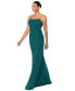 Фото #3 товара Petite Sleeveless Glitter Sheath Gown