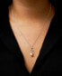 ფოტო #2 პროდუქტის Cultured Freshwater Pearl (7mm) & Diamond (1/20 ct. t.w.) Vine 18" Pendant Necklace in Sterling Silver
