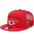 Фото #2 товара Men's Red Kansas City Chiefs Grade Trucker 9FIFTY Snapback Hat