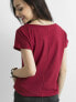 Фото #6 товара Женская футболка свободного кроя кофейного цвета Factory Price