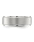 Фото #3 товара Stainless Steel Brushed Center Band Ring