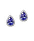 Фото #1 товара Серьги Macy's Tanzanite & Diamond Pear