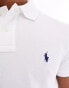 Polo Ralph Lauren slim fit polo with logo in white weiß, XS - Chest 31-34 - фото #2