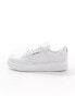 Fred Perry B300 textured leather trainers in white