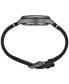 ფოტო #2 პროდუქტის Men's Automatic 5 Sports Black Leather Strap Watch 43mm