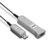 Фото #3 товара Lindy USB 3.0 Hybrid Cable 50m - 50 m - USB A - USB A - USB 3.2 Gen 1 (3.1 Gen 1) - Male/Female - Black - Silver