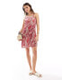 Фото #2 товара JDY cami mini dress in pink paisley print