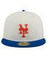 Men's Cream New York Mets Evergreen Chrome 59Fifty Fitted Hat