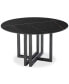 Фото #6 товара Emila 54" Round Sintered Stone Mix and Match Dining Table, Created for Macy's