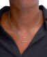 ფოტო #2 პროდუქტის Diamond Double Bar Layered Necklace (1/6 ct. t.w.) in 10k White or Yellow Gold, 17" + 1" extender, Created for Macy's