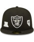 Men's Black Las Vegas Raiders Identity 59Fifty Fitted Hat
