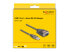 Delock 61412 - Black - Transparent - 0.25 m - USB Type-A - RS-232 - Male - Male