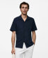 Фото #1 товара Men's Cotton Seersucker Regular-Fit Shirt