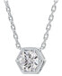 Фото #3 товара De Beers Forevermark diamond Honeycomb Solitaire Pendant Necklace (1/2 ct. t.w.) in 14k White or Yellow Gold, 16" + 2" extender