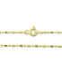 Dot Dash Link Ankle Bracelet in 18k Gold-Plated Sterling Silver & Sterling Silver, Created for Macy's