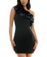 Juniors' Ruffled One-Shoulder Bodycon Dress