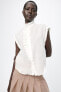 Фото #2 товара Рубашка из 100% ткани рами с воланами — zw collection ZARA