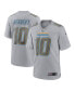 Men's Justin Herbert Gray Los Angeles Chargers Atmosphere Fashion Game Jersey