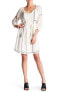 Фото #1 товара Velvet By Graham & Spencer Women's Cristal Embroidery Dress Off White XS