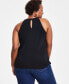 Plus Size Hardware-Trim Halter Top, Created for Macy's