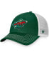 Фото #1 товара Men's Green Minnesota Wild Core Primary Logo Trucker Snapback Hat