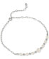 by Nadri Silver-Tone Imitation Pearl Ankle Bracelet