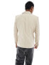 ONLY & SONS slim fit suit jacket in beige