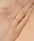 Фото #2 товара Hammered Narrow Stack Ring in 14k Gold