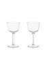 Фото #1 товара Raye Angled Crystal Nick & Nora Glasses Set of 2, 6 Oz