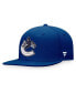 ფოტო #1 პროდუქტის Men's Blue Vancouver Canucks Core Primary Logo Fitted Hat