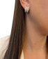 ფოტო #3 პროდუქტის Nude Diamond (1 ct. t.w.) & Chocolate Diamond (1 ct. t.w.) Hoop Earrings in 14k White Gold
