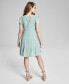 Фото #2 товара Women's Tiered Babydoll Dress, Created for Macy's