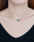 ფოტო #2 პროდუქტის Abalone Inlay Butterfly Necklace