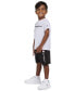 ფოტო #3 პროდუქტის Toddler & Little Boys Short-Sleeve T-Shirt & Fleece Shorts, 2 Piece Set