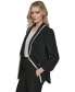 ფოტო #3 პროდუქტის Women's Tipped Shawl Collar Blazer