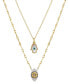 2 Pc. Set Hamsa Hand & Evil Eye Pendant Necklaces in Silver-Plate & Gold-Flash, 16" + 2" extender