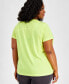 Plus Size Birdseye Mesh T-Shirt, Created for Macy's