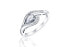 Silver ring with zircons SVLR0010SH8BI