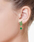 ფოტო #10 პროდუქტის Brasilica by EFFY® Emerald (5-1/4 ct. t.w.) and Diamond (1-1/4 ct. t.w.) Teardrop Earrings in 14k Gold or 14k White Gold, Created for Macy's
