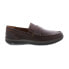 Фото #2 товара Florsheim Central Penny Mens Brown Leather Loafers & Slip Ons Penny Shoes