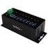 Фото #1 товара StarTech.com 7-Port Industrial USB 3.0 Hub with ESD & 350W Surge Protection - USB 3.2 Gen 1 (3.1 Gen 1) Type-B - USB 3.2 Gen 1 (3.1 Gen 1) Type-A - 5000 Mbit/s - Black - Steel - Power