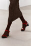 Фото #5 товара Кожаные босоножки на каблуке ZARA