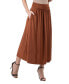 ფოტო #3 პროდუქტის Women's Foldover with Pockets Maxi Skirt