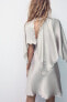 EMBROIDERED SATIN CAPE