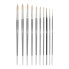 MILAN Polybag 6 Premium Synthetic Round Paintbrushes With Long Handle Series 612 Nº 4