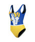 Фото #3 товара Women's Royal Los Angeles Rams Team One-Piece Swimsuit