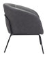 Фото #2 товара 30" Steel, Polyester Quinten Boho Chic Accent Chair