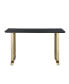 Фото #4 товара High Bar Table with Lauren Gold Black Top