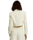 ფოტო #6 პროდუქტის Women's Cropped Tweed Floral Button Jacket